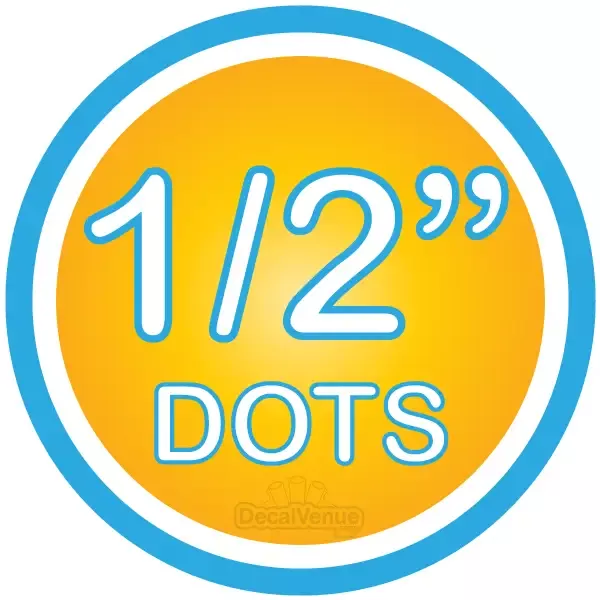 1/2 inch Polka Dot Circles Wall Decals