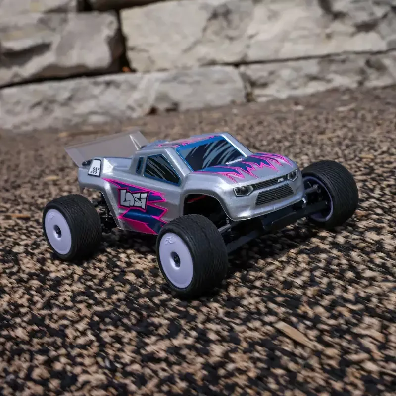 1/28 Micro-T 2WD Silver RTR : LOS-1392T2