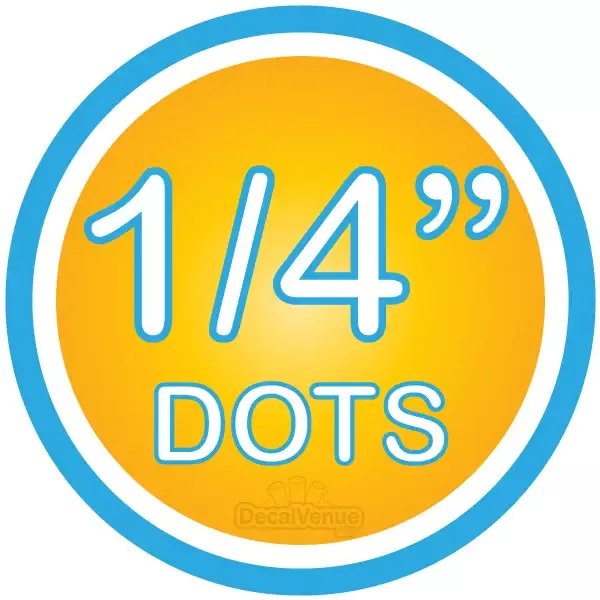 1/4 inch Polka Dot Circles Wall Decals