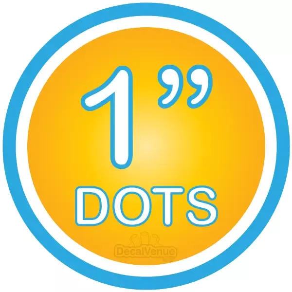 1 inch Polka Dot Circles Wall Decals