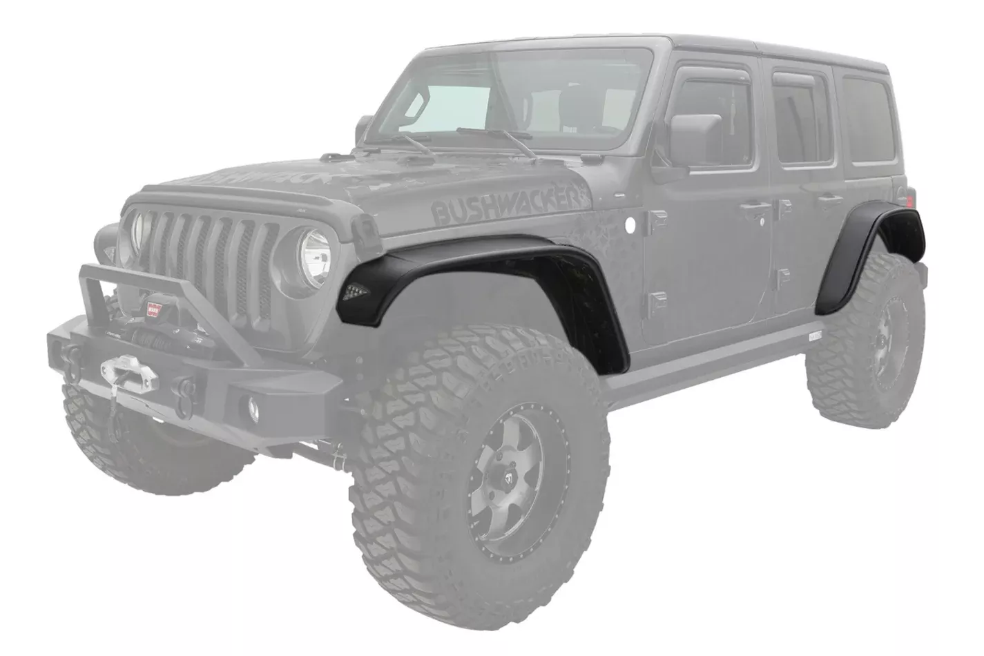 18- Jeep JL 4DR Fender Flares 4Pc Flat Style