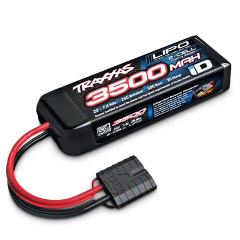 2 Cell 3500mAh 7.4V 25C LiPo iD™ Battery: 2825X Mini Maxx