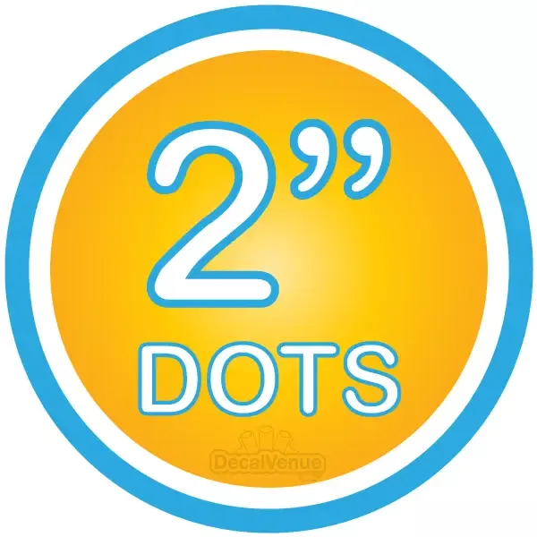 2 inch Polka Dot Circles Wall Decals