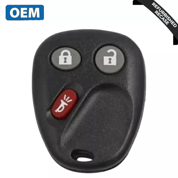 2002-2009 GM / 3-Button Keyless Entry Remote / PN: 15008008 / MYT3X6898B (OEM Recase)