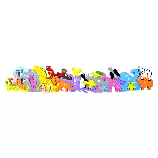 23.25″ x 5″ 26PC Alphabet Animal Puzzle