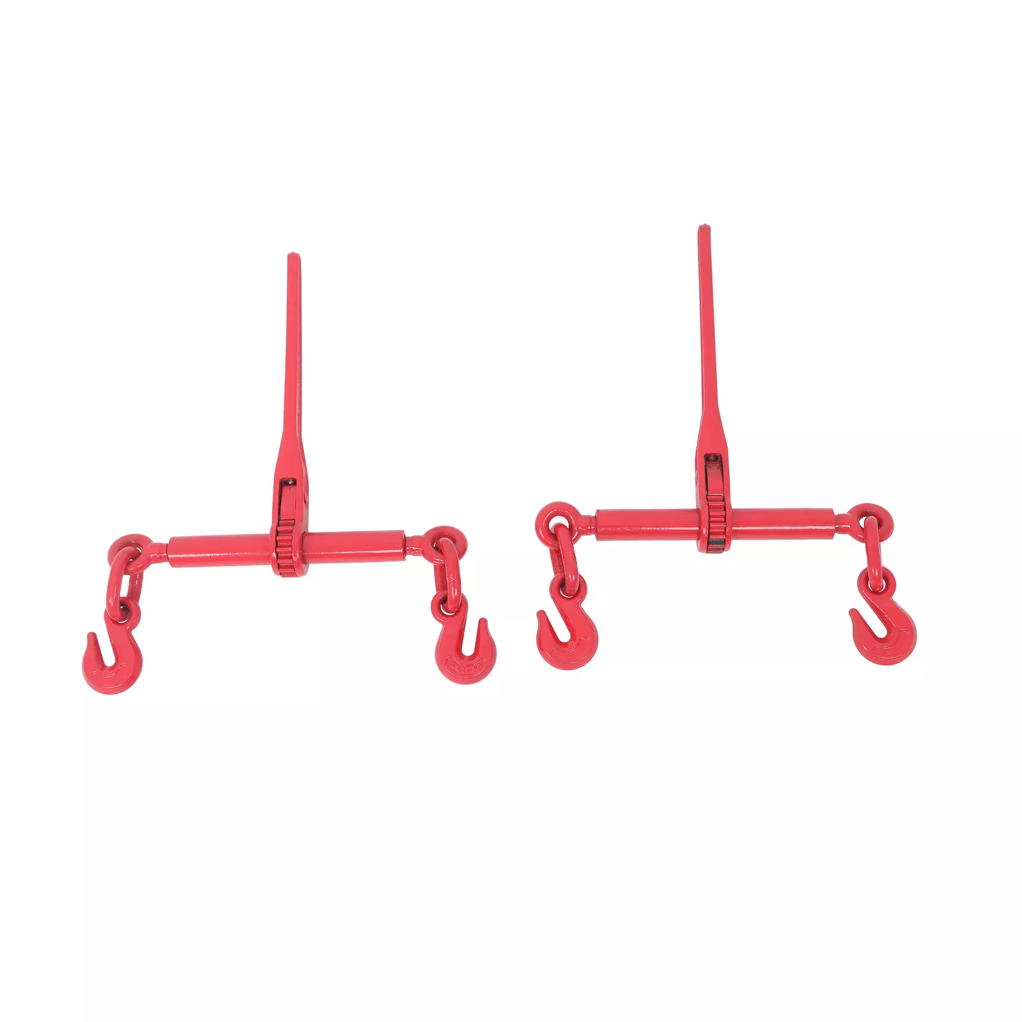2PC 5/16"-3/8" Chain Load Binder Ratchet 6600lb WLL Chain Hook Tie Down