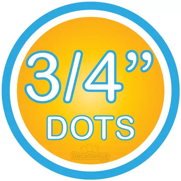 3/4 inch Polka Dot Circles Wall Decals