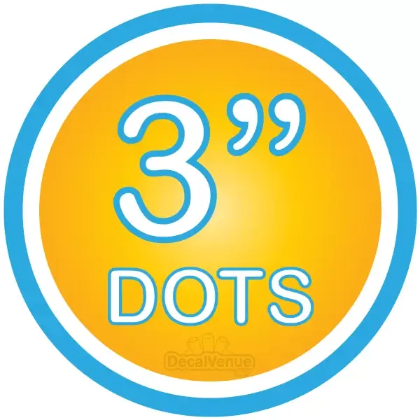 3 inch Polka Dot Circles Wall Decals
