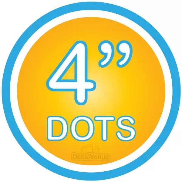 4 inch Polka Dot Circles Wall Decals