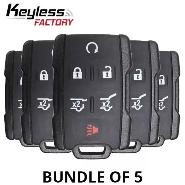 5 x 2015-2020 GM / 6-Button Keyless Entry Remote / M3N32337100 (BUNDLE OF 5)