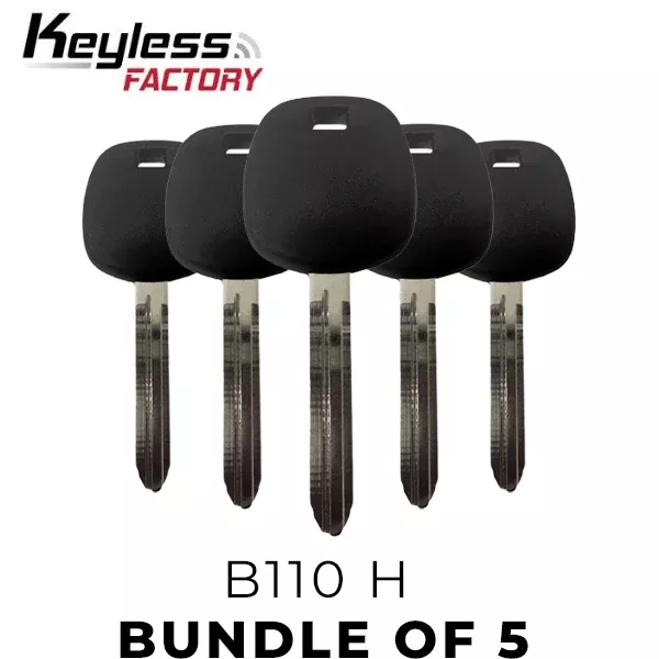 5 x 2017-2020 Subaru B110 Transponder Key / H Chip (BUNDLE OF 5)