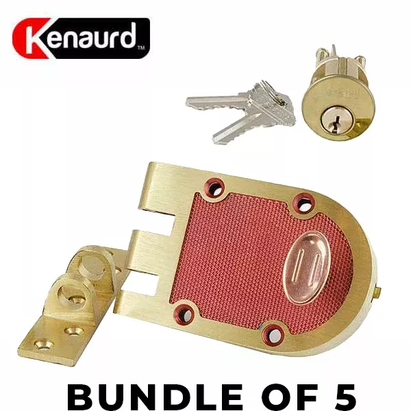 5 x Heavy Duty Single Cylinder Jimmy Proof Lock - Bronze - SC1 (Bundle of 5)