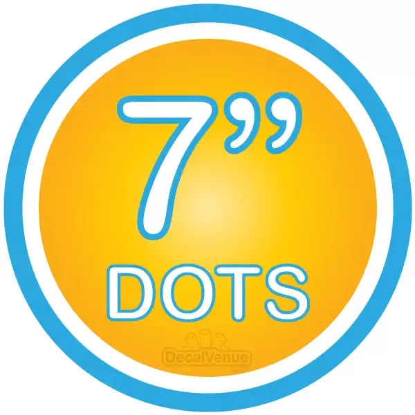 7 inch Polka Dot Circles Wall Decals