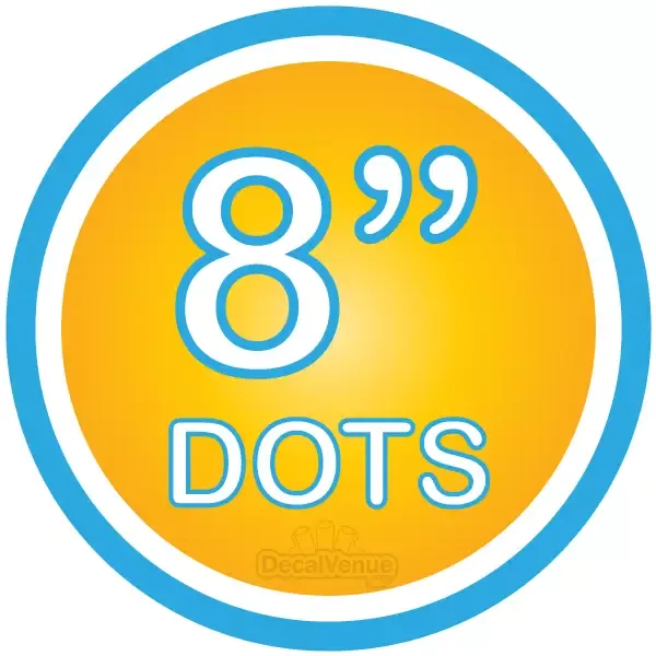 8 inch Polka Dot Circles Wall Decals