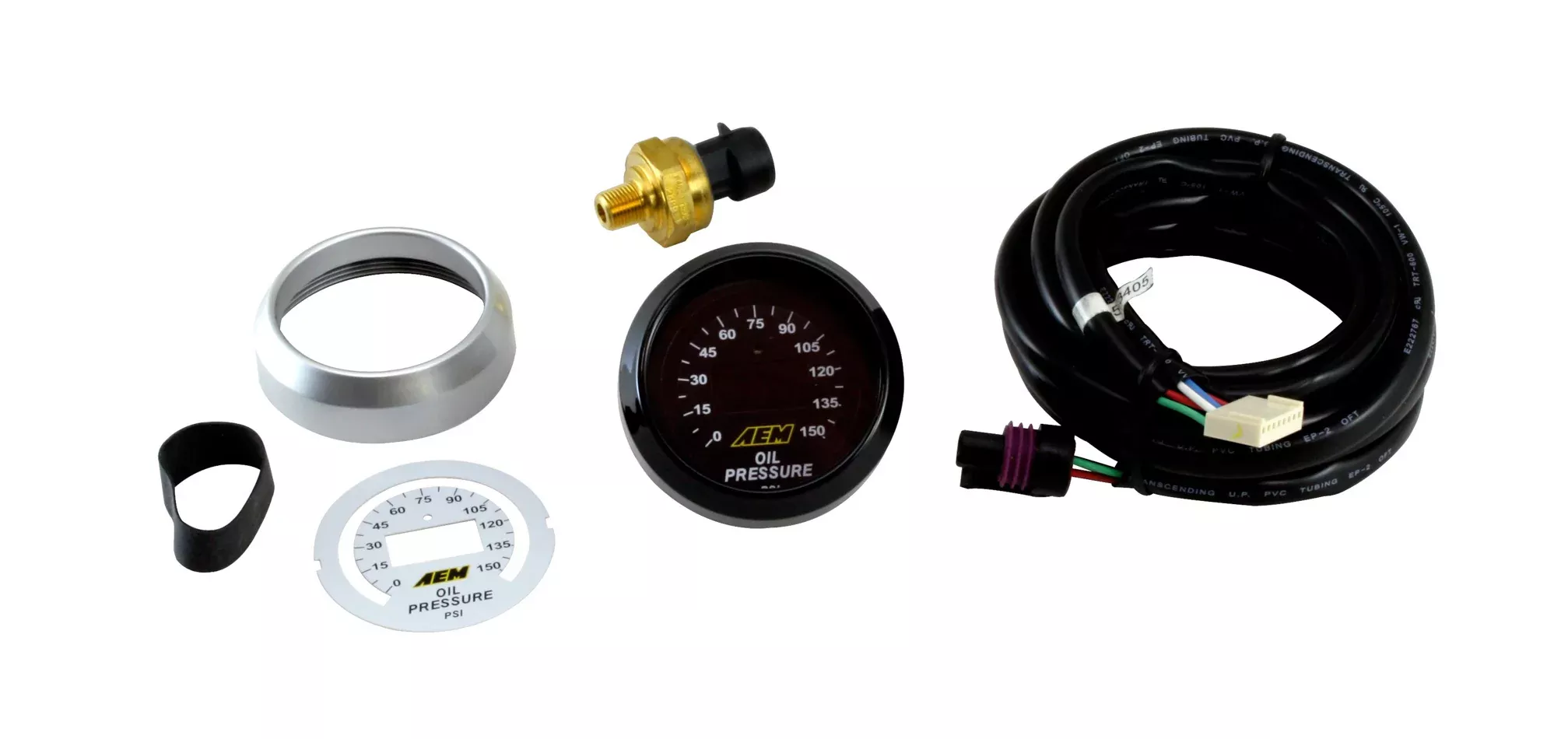 AEM Electronics - AEM Classic Digital 150 PSI OIL Pressure Gauge Kit
