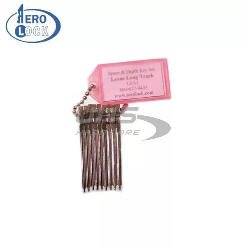 AeroLock - LEX1 - Lexus/Kia/Mazda - Track Space/Depth Try-Out Key Set - LXP90