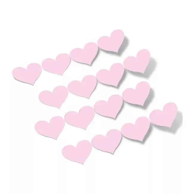 Baby Pink Hearts Vinyl Wall Decals