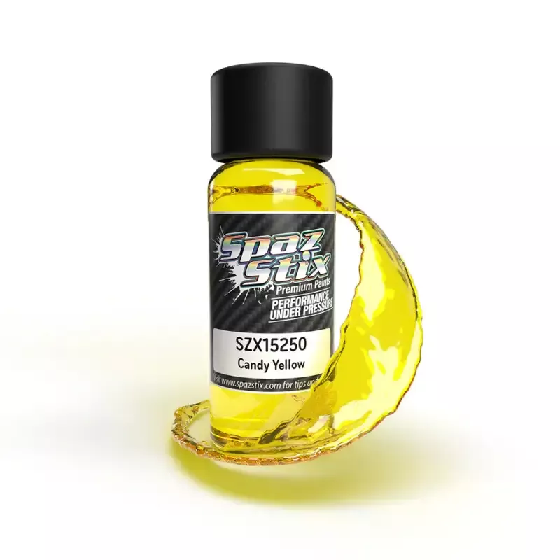 Candy Yellow Airbrush Ready Paint, 2oz Bottle