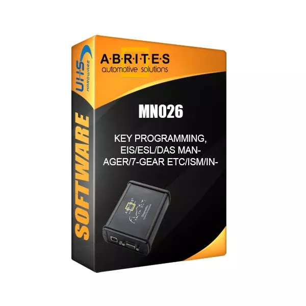 *Discontinued* ABRITES - AVDI - MN026 - Mercedes Benz - Key ProgrammingEIS - ESL - DAS Manager - 7-Gear ETC - ISM - IR and Password Reader - Personalization/Activation/Coding