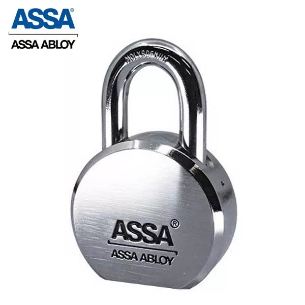 *Discontinued* ASSA - Round Body Solid Steel KIK Padlock with 1” Shackle