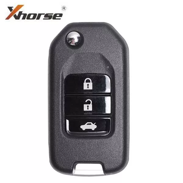 *Discontinued* Honda Style / 3-Button Universal Remote Flip Key for VVDI Key Tool (Wired)