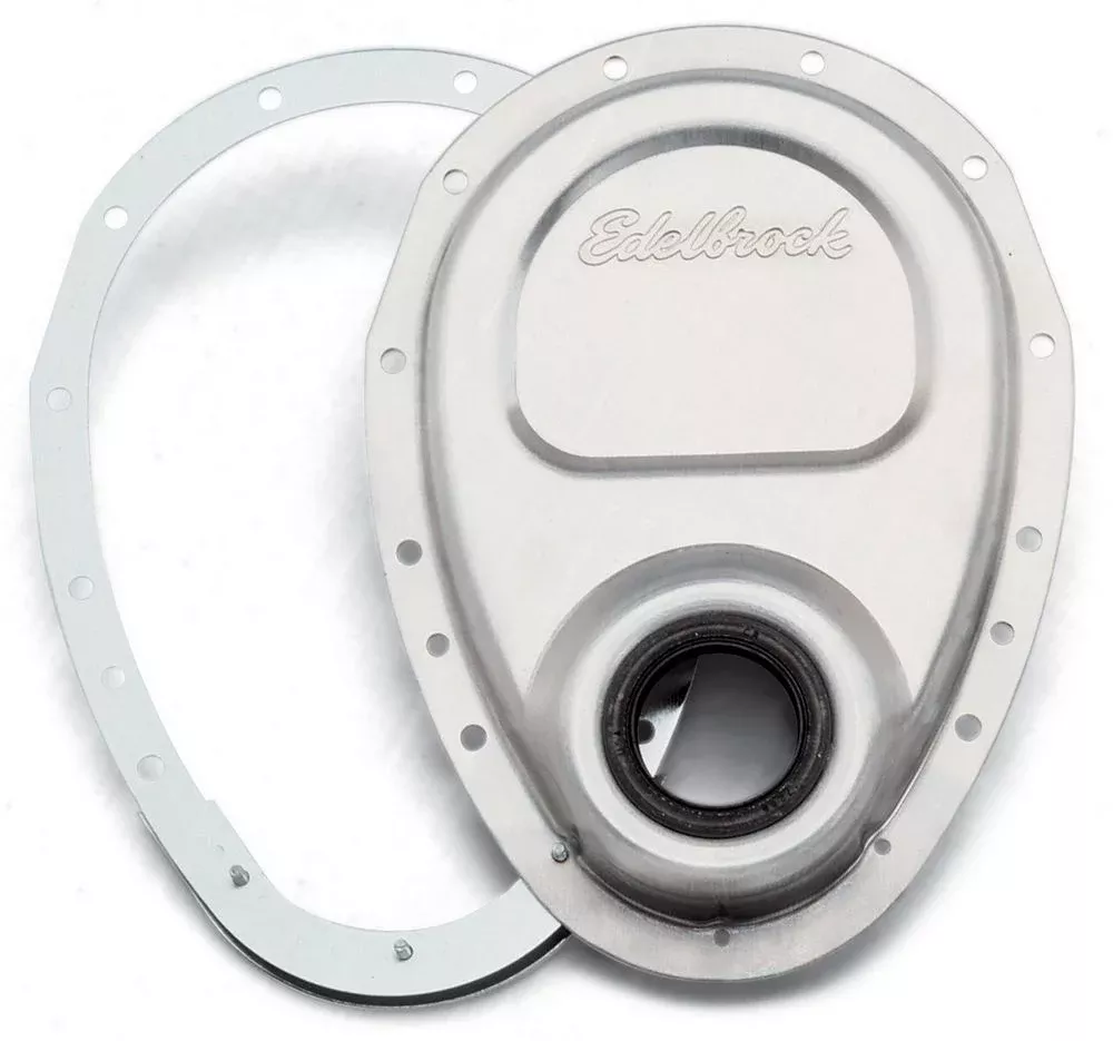 Edelbrock - SBC Aluminum Timing Cover - 2 Piece