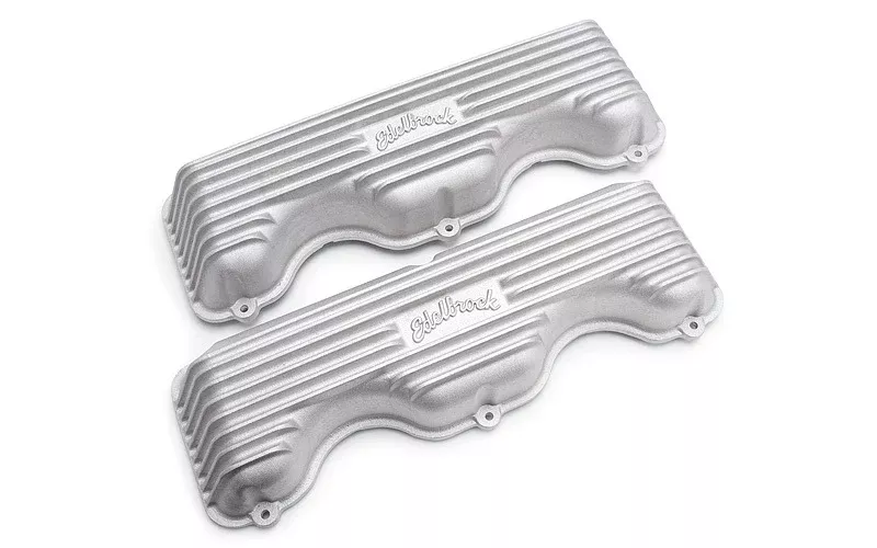 Edelbrock - Valve Cover Kit Classic Finned Chevy 348-409
