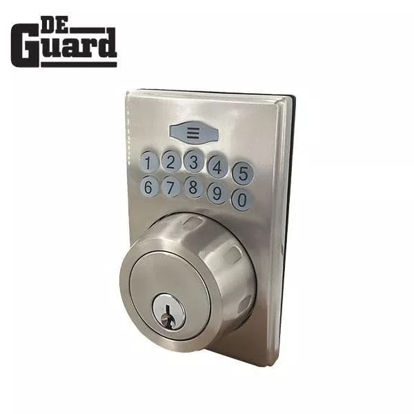 Electronic Deadbolt w/ TurnToLock – Satin Nickel – SN – KW1