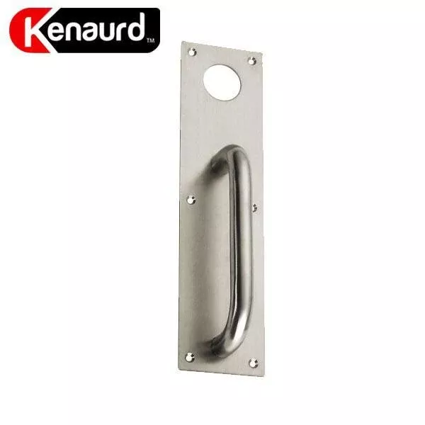 Exit Trim Pull Handle - w/ Cylinder Hole - 26D - Silver
