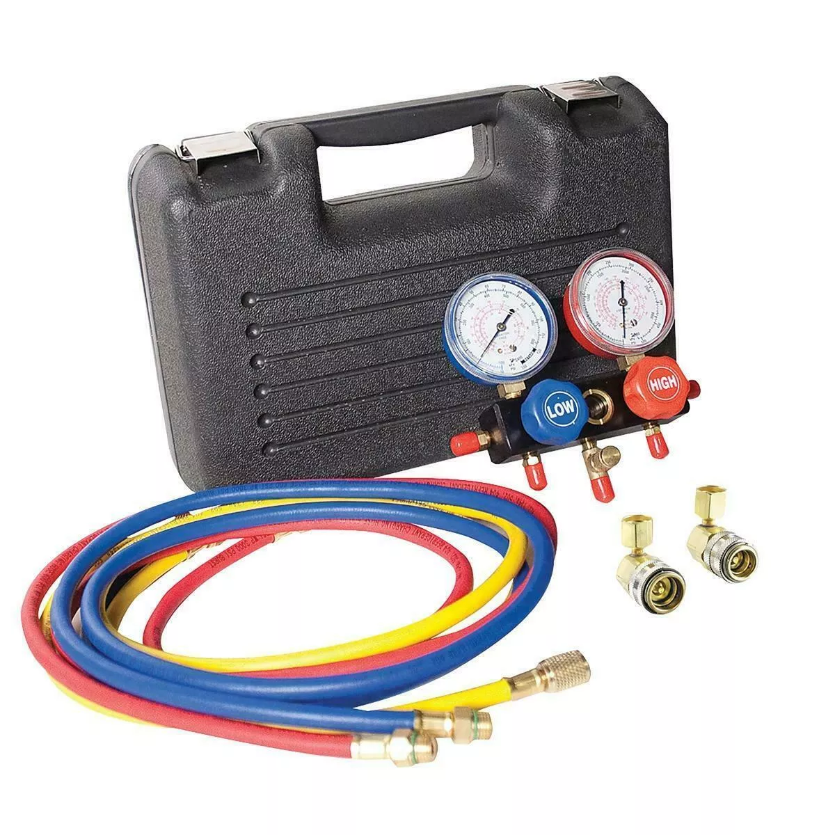 FJC R1234Yf2-way Manifold Gage Quick Charging Hoses Set