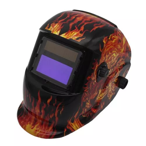 GRIP 85207 (Flaming)Auto Darkening Welding Helmet Adjustable
