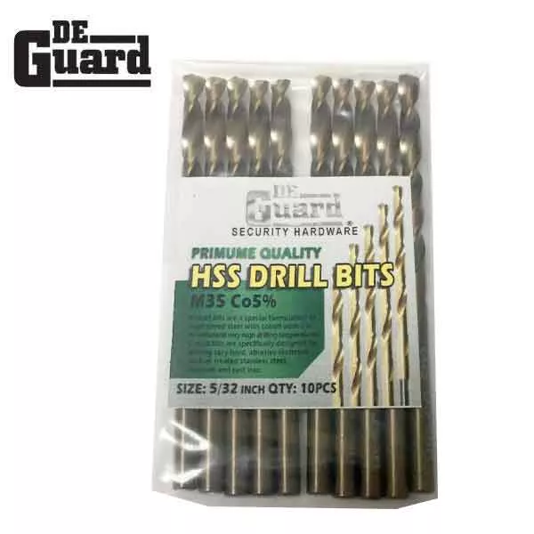 HSS Drill Bit x 10 Fully Ground 5/32″ –5% Cobalt M35