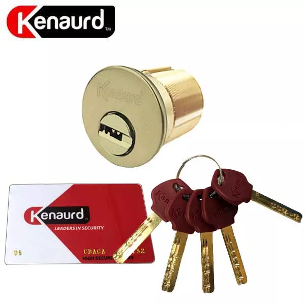 Key Controlled - Mortise Cylinder – 1-1/4″ –US3 - Polished Brass