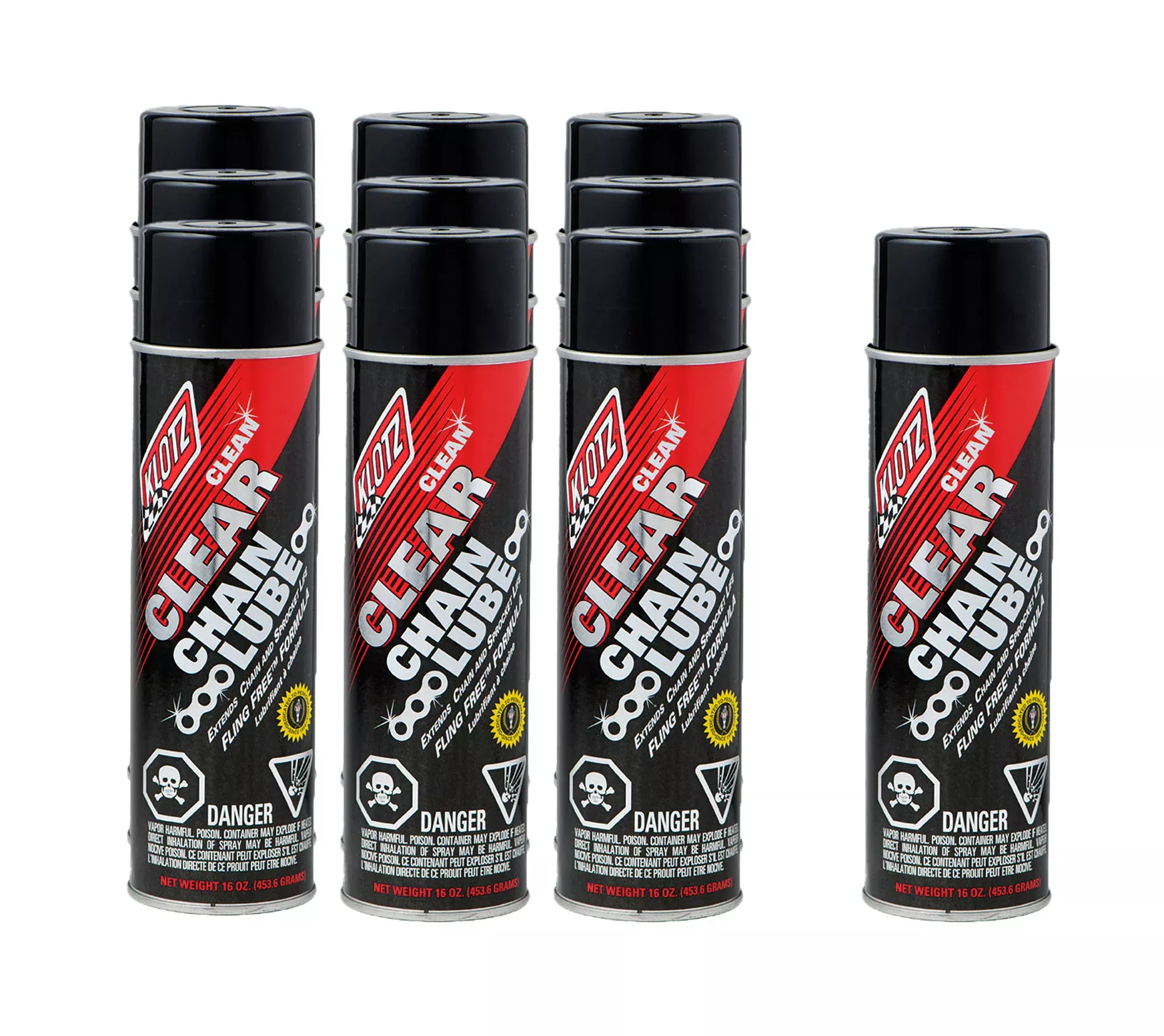 Klotz Oil - Clear Chain Lube Case 16 Ounces