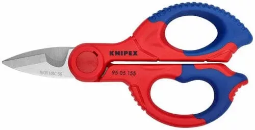 Knipex 95 05 155 Electricians' Shears Scissors Grounded Blades