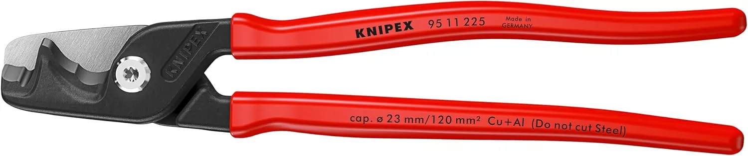 KNIPEX Tools 95 11 225 StepCut XL Cable Shears, 9"