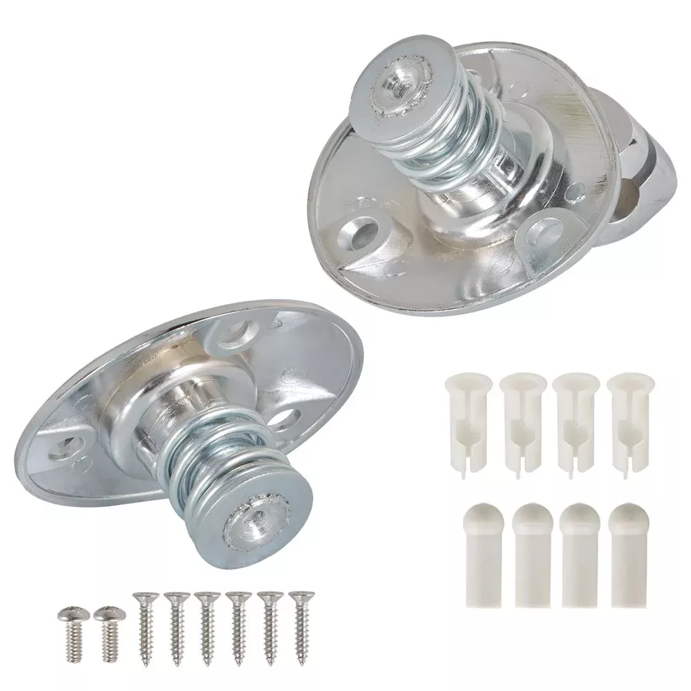 Labwork 14×Sunvisor Support Brackets Kit Chrome W/Screws Bushing Tips Coupe Only
