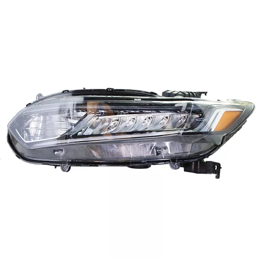 Labwork For 2018-2021 Honda Accord LED DRL Halogen Headlight Chrome Clear Left