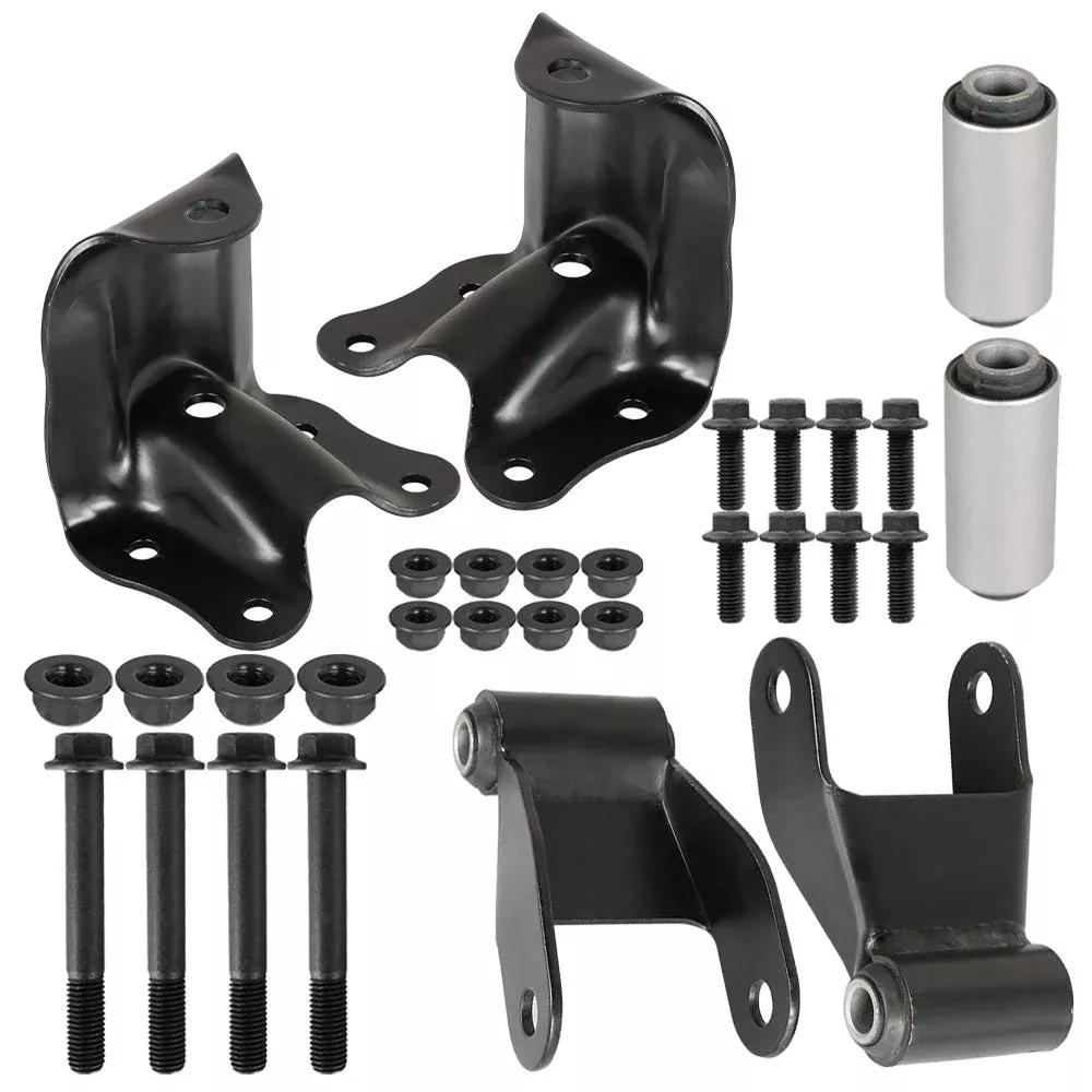 Labwork For 86-08 Ford Ranger Rear Suspension Leaf Spring Shackle & Bracket Kit