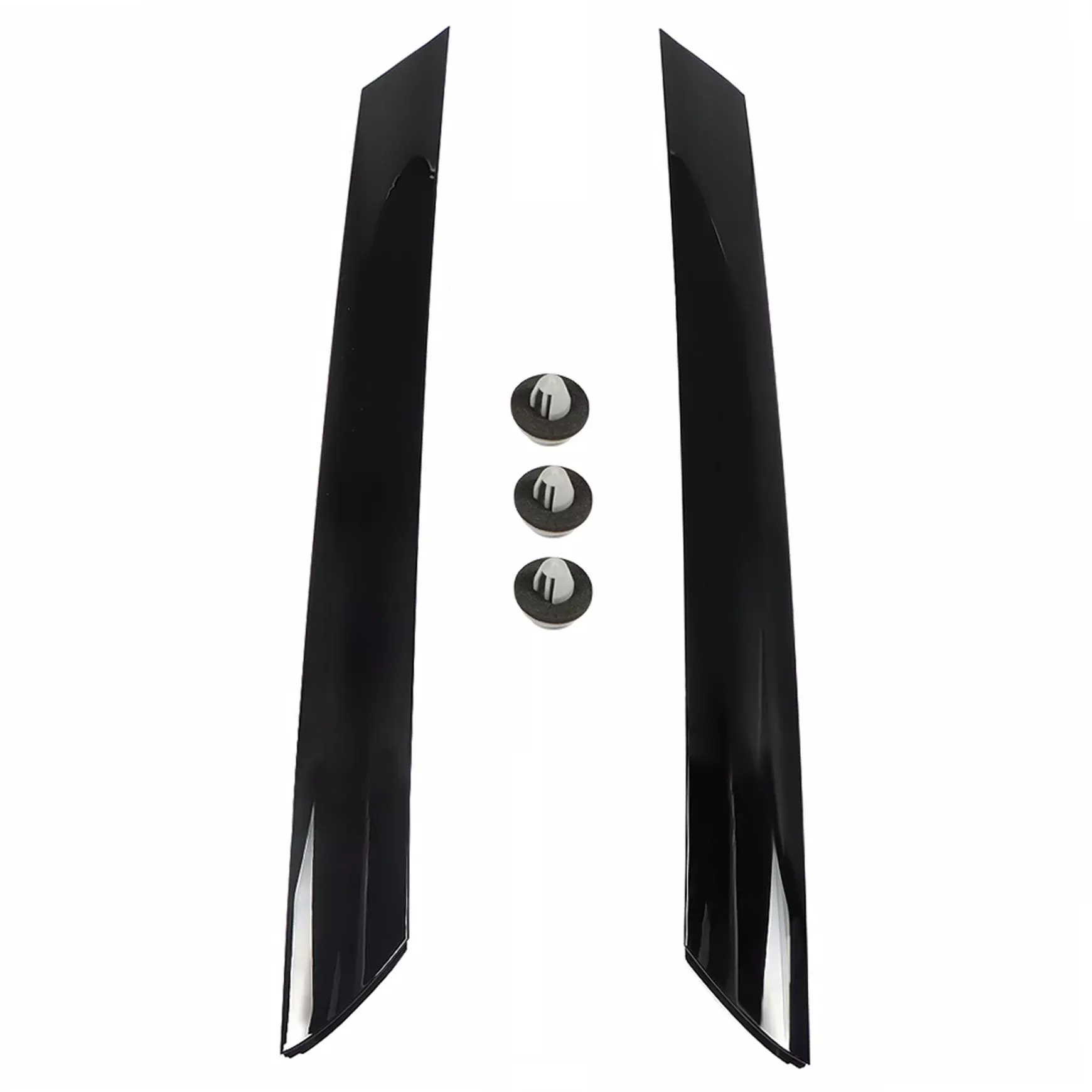 labwork Exterior Molding Garnish Windshield Pillar Trim Left Driver and Right Passenger Side Replacement for Kia Soul 2010-2013