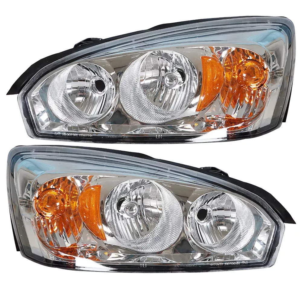 Labwork Fit For 2004-2008 Chevy Malibu Replacement Headlights Halogen Left+Right