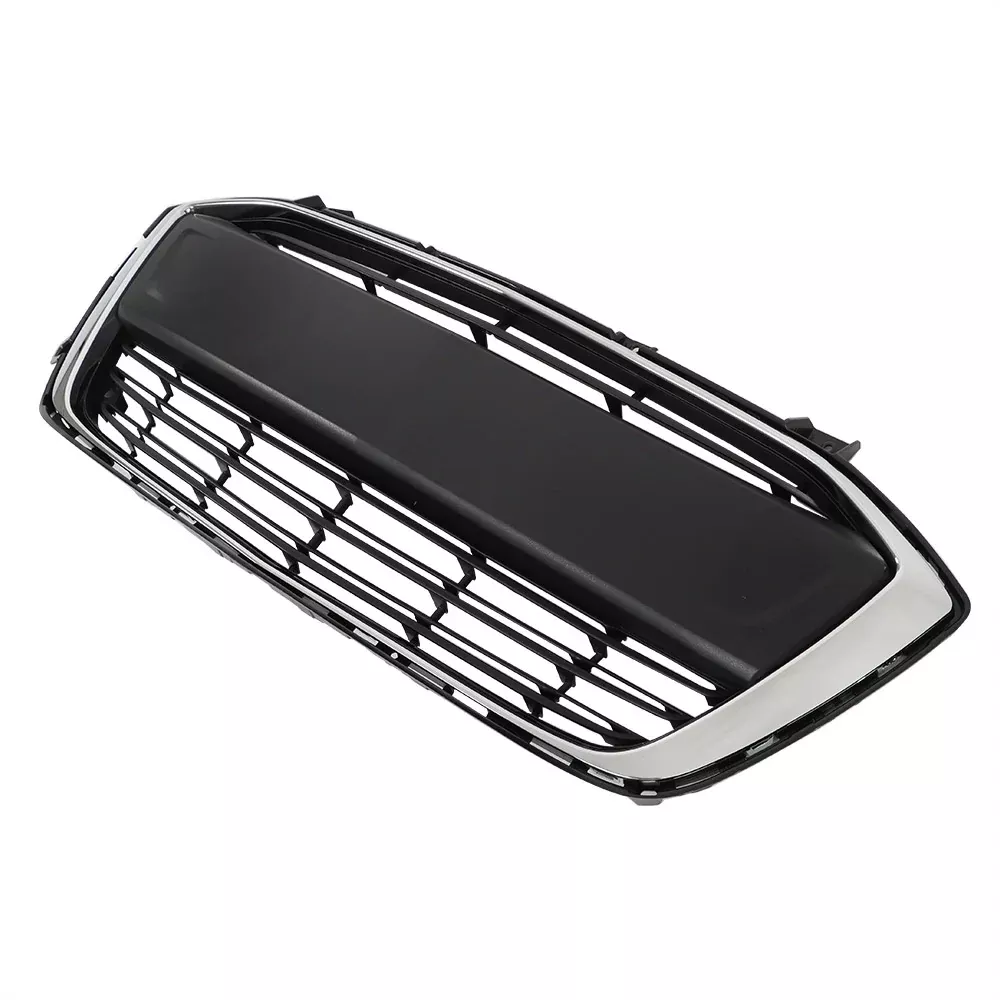 Labwork Front Lower Grille Matte Black+Chrome For 2017-2020 Chevrolet Sonic LS