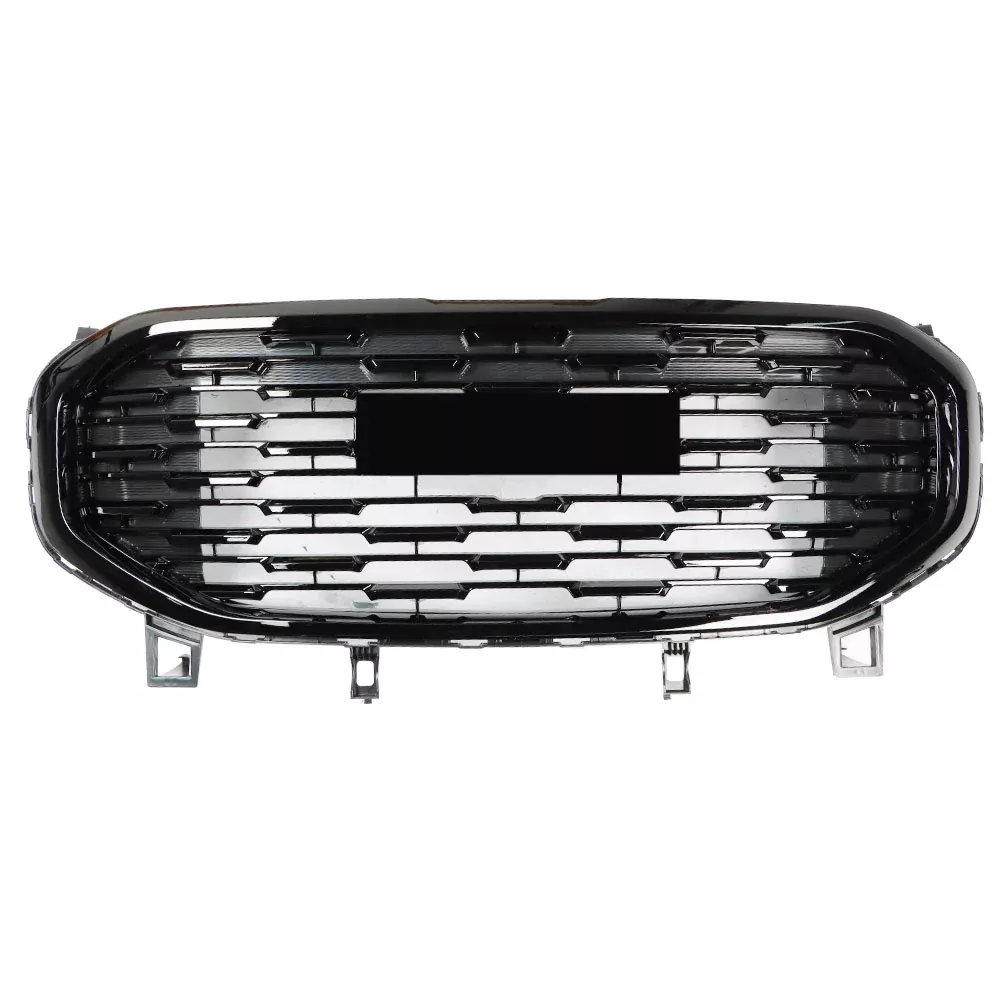 Labwork Front Upper Grille Assembly Gloss For 2018-2021 GMC Terrain Denali Style Black