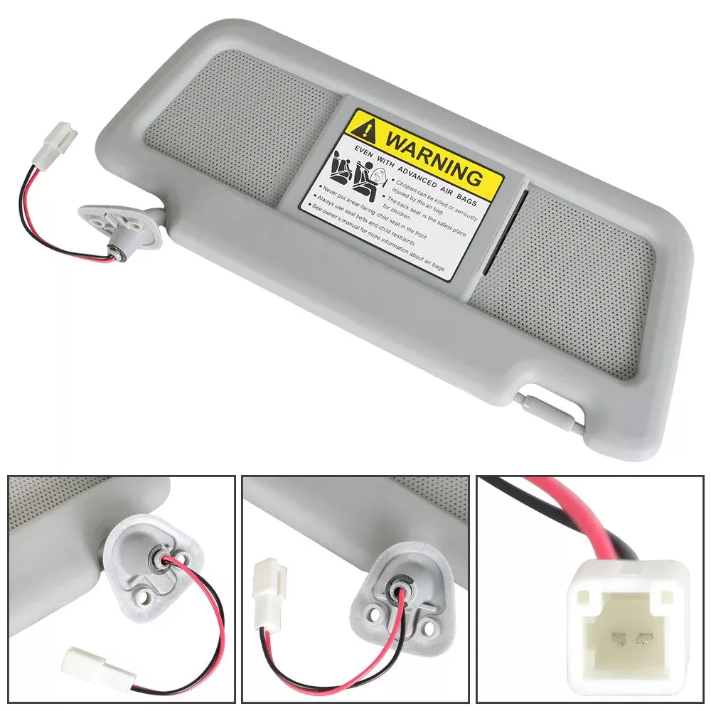 labwork With Lights Grey Driver Side Sun Visor For 2004 2005 -2011 Mazda RX-8