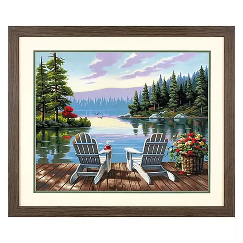 Lakeside Morning Paint By Number 20″*16″