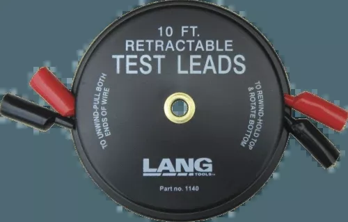 Lang 1140 Retractable Test Leads - 2 Leads x 10 Feet
