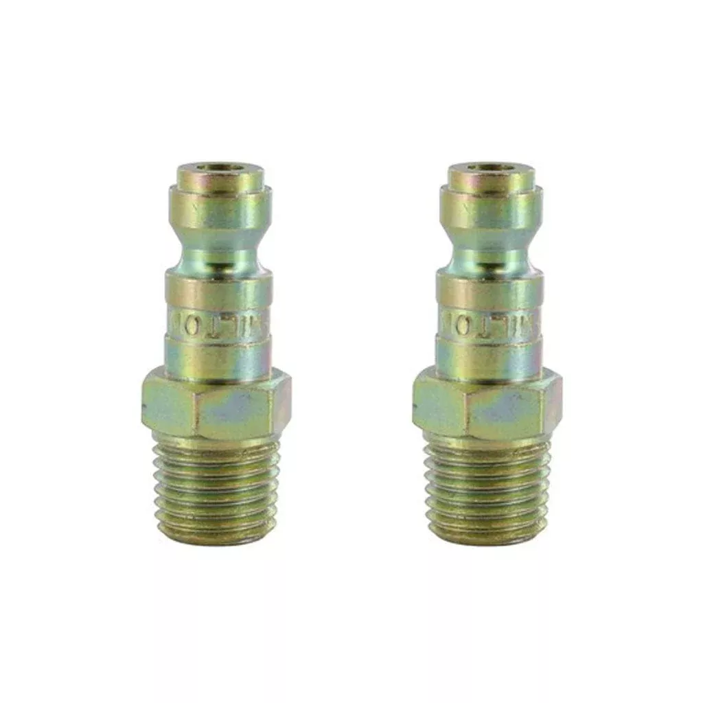 Milton S-783 1/4" MNPT T Style Plug 2 Pack