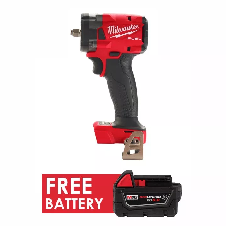 Milwaukee 2854-20 M18 FUEL™ 3/8" Compact Impact Wrench w/ Friction Ring + FREE Battery