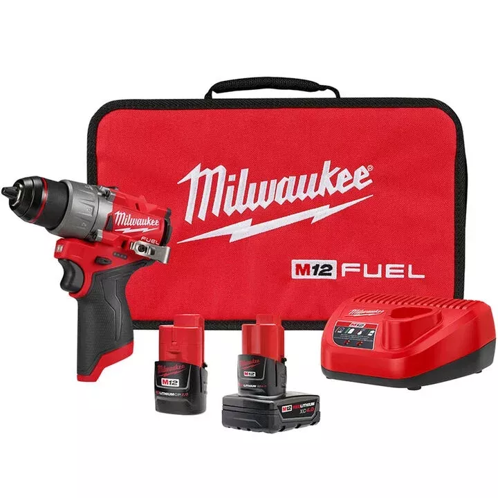 Milwaukee 3403-22 M12 FUEL 1/2" Drill Driver Kit + FREE TOOL