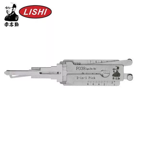 ORIGINAL LISHI - H75 FO38 Ford / 8-Cut / 2-in-1 Pick & Decoder / AG